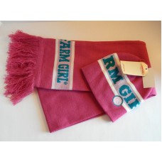 Farm Girl brand pink beanie with matching scarf for women 615044884792 eb-19274448